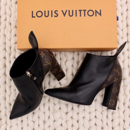 Boots Matchmake cuir noir & monogram p.39 - Louis Vuitton Dressingment Votre