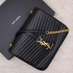 Sac Sulpice Médium en cuir noir - Saint Laurent Dressingment Votre