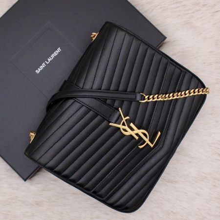 Sac Sulpice Médium en cuir noir - Saint Laurent Dressingment Votre