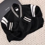 Teddy en laine et cuir noir et blanc t.48 - Saint Laurent Dressingment Votre