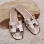 Mules Oran en cuir rose doré p.39,5 - Hermès Dressingment Votre
