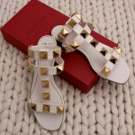 Sandales Roman Studs en cuir crème p.38 - Valentino Dressingment Votre