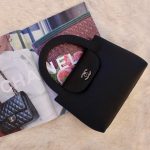 Sac de soirée vintage en satin noir - Chanel Dressingment Votre