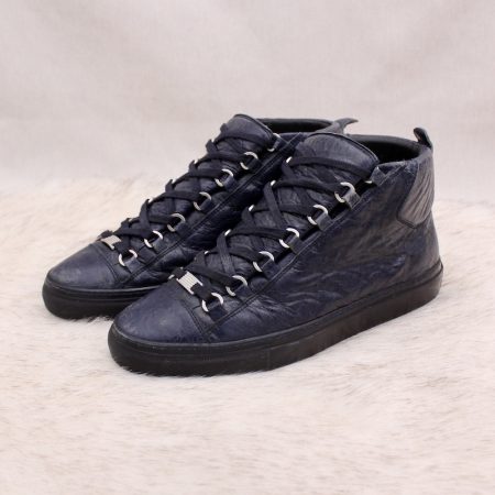 Sneakers Arena en cuir texturé bleu marine p.41 - Balenciaga Dressingment Votre