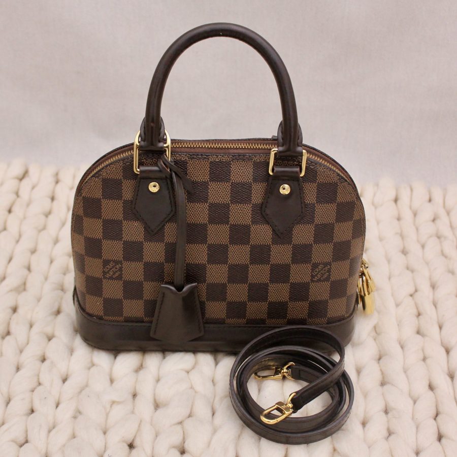 Sac BB Alma en toile damier ébène marron - Louis Vuitton – Image 3