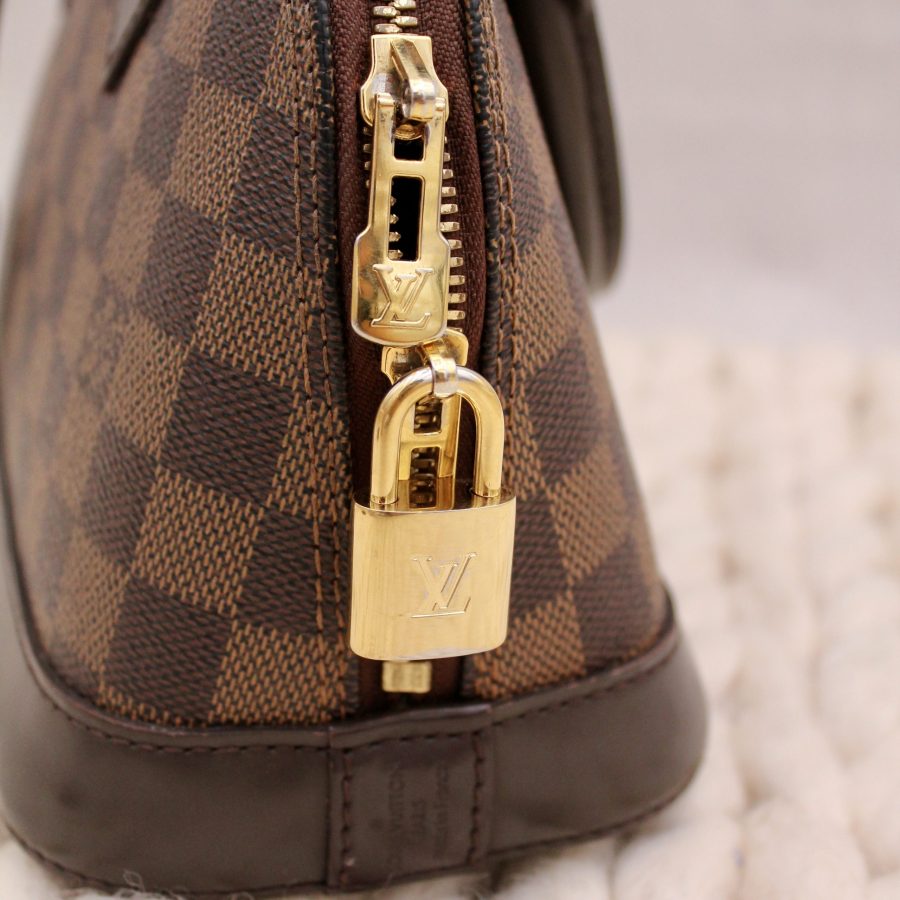 Sac BB Alma en toile damier ébène marron - Louis Vuitton – Image 8