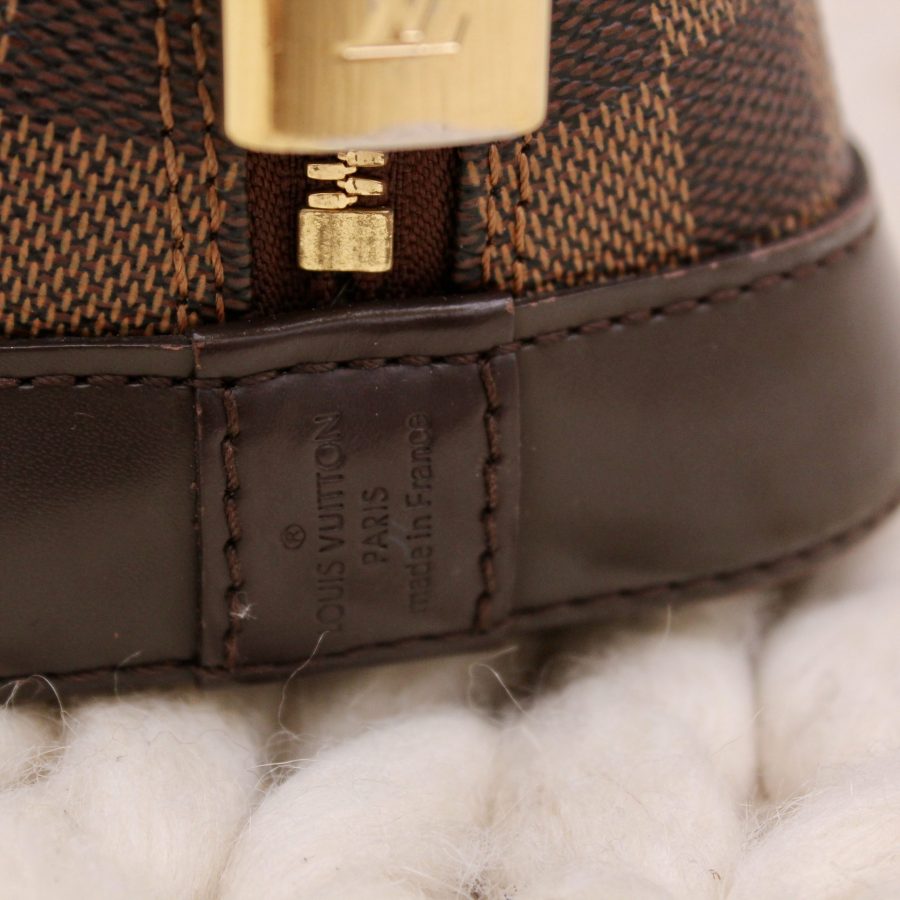 Sac BB Alma en toile damier ébène marron - Louis Vuitton – Image 9