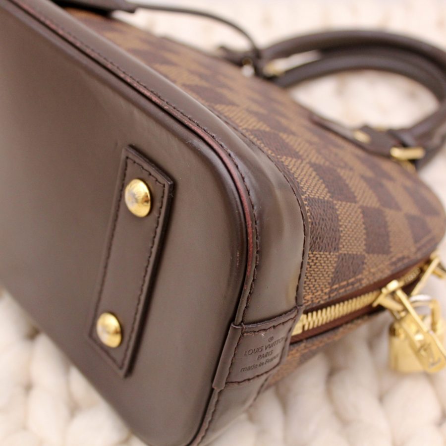 Sac BB Alma en toile damier ébène marron - Louis Vuitton – Image 11