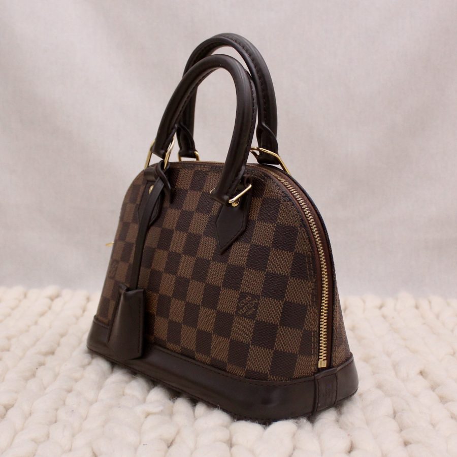 Sac BB Alma en toile damier ébène marron - Louis Vuitton – Image 14