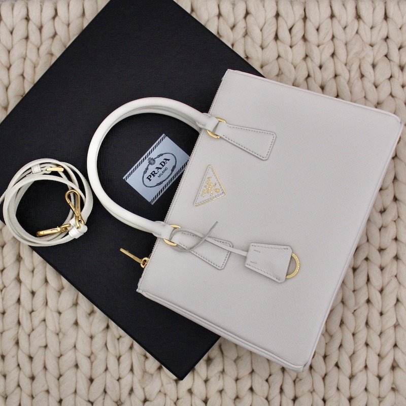 Sac Galliera en cuir saffiano blanc - Prada Sac Galliera en cuir saffiano blanc - Prada