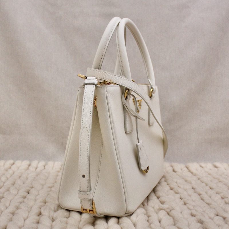 Sac Galliera en cuir saffiano blanc - Prada Sac Galliera en cuir saffiano blanc - Prada – Image 3