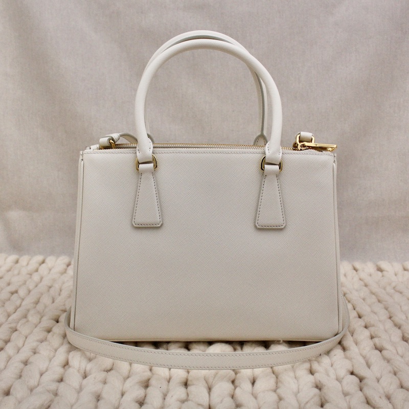 Sac Galliera en cuir saffiano blanc - Prada Sac Galliera en cuir saffiano blanc - Prada – Image 4
