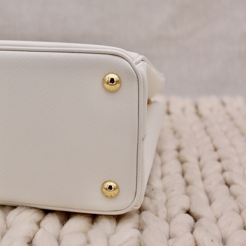 Sac Galliera en cuir saffiano blanc - Prada Sac Galliera en cuir saffiano blanc - Prada – Image 6