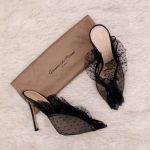 Mules à talons en cuir et dentelle p.39 - Gianvito Rossi Dressingment Votre