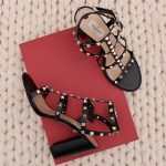 Sandales Rockstuds en cuir de veau noir p.38 - Valentino Dressingment Votre