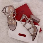 Sandales Rockstuds en cuir de veau poudre p.38 - Valentino Dressingment Votre