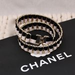Ceinture vintage en émail et satin - Chanel Dressingment Votre