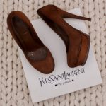 Escarpins Tribute 105 en daim marron p.38 - Saint Laurent Dressingment Votre