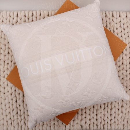 Coussin de plage Lvacation en coton blanc crème - Louis Vuitton Dressingment Votre
