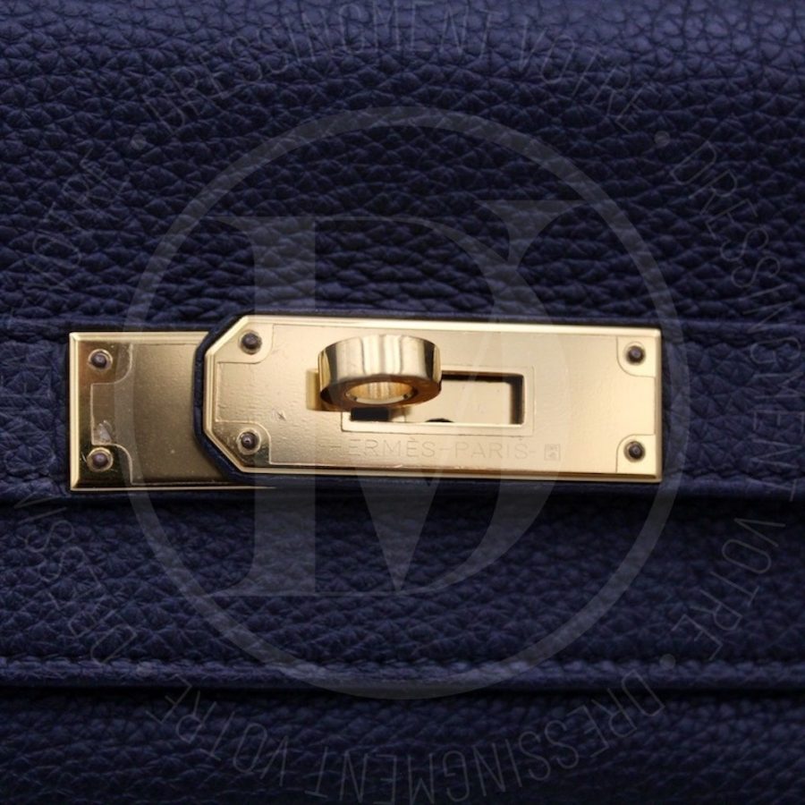 Sac Kelly 35 en cuir togo noir - Hermès – Image 14