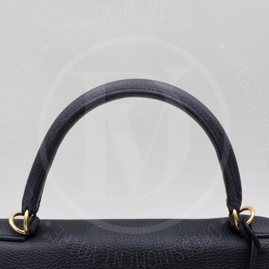 Sac Kelly 35 en cuir togo noir - Hermès – Image 13