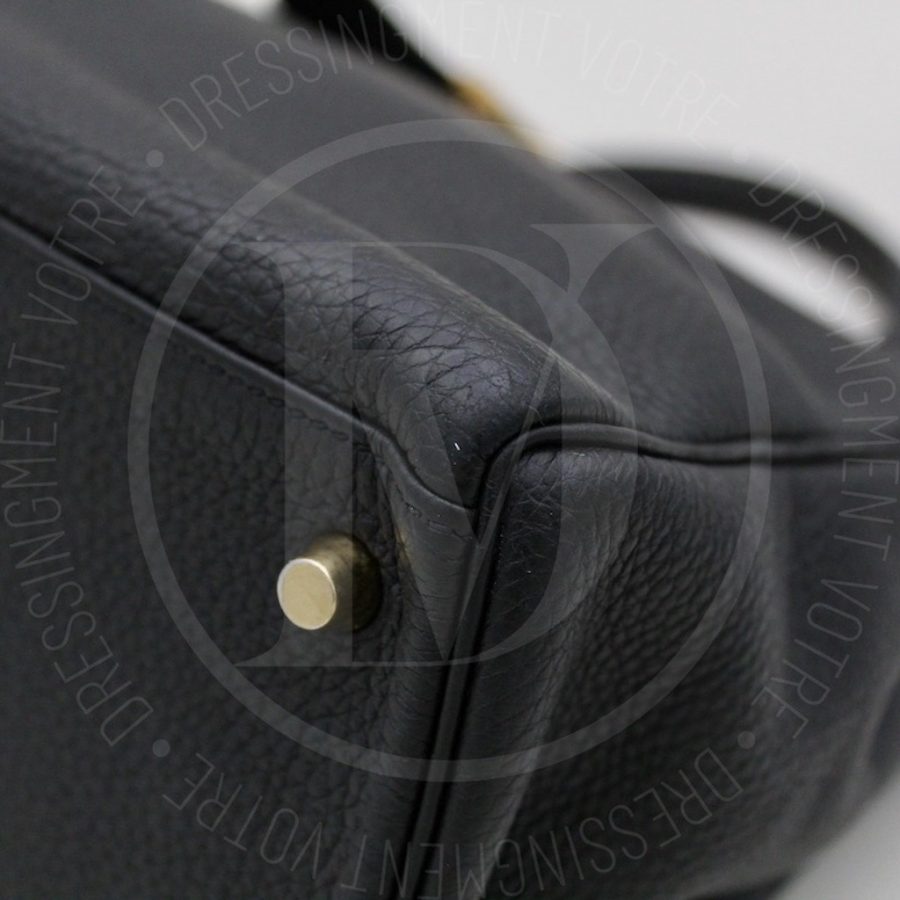 Sac Kelly 35 en cuir togo noir - Hermès – Image 8