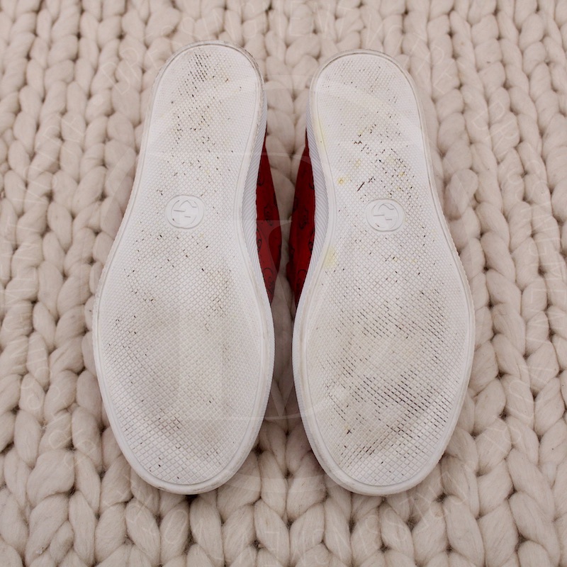 Slip-on en cuir rouge tête de mort p.42 - Gucci Slip-on en cuir rouge tête de mort p.42 - Gucci – Image 9