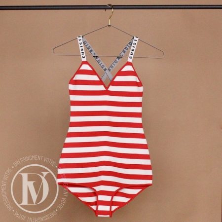 Maillot de bain motif marinière t.S - Dior Dressingment Votre