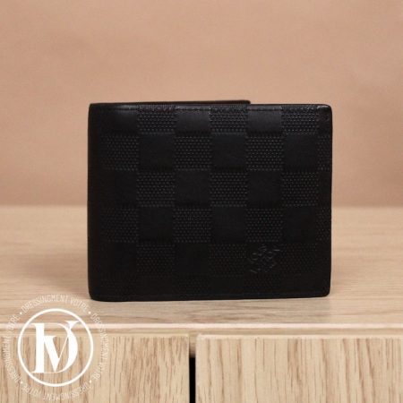 Portefeuille Slender en cuir damier infini noir - Louis Vuitton Dressingment Votre
