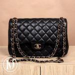 Sac Timeless Jumbo en cuir matelassé noir - Chanel Dressingment Votre