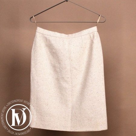 Jupe en tweed beige t.36 - Chanel Dressingment Votre