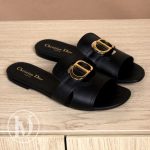 Mules 30 Montaigne en cuir noir p.38,5 - Dior Dressingment Votre
