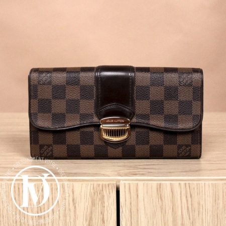 Portefeuille Sistina en toile damier ébène - Louis Vuitton Dressingment Votre