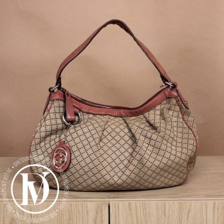 Sac vintage en toile beige - Gucci Dressingment Votre