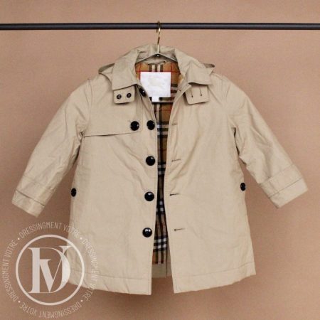 Manteau matelassé en coton t.4 ans - Burberry Dressingment Votre