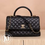 Sac Coco Handle en cuir caviar noir - Chanel Dressingment Votre