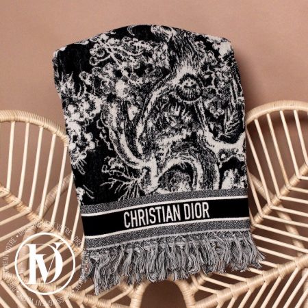 Serviette de bain en coton toile de jouy sauvage - Dior Dressingment Votre