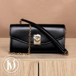 Wallet on chain C en cuir de veau noir - Céline Dressingment Votre