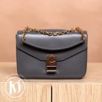 Sac C médium en cuir gris - Céline Dressingment Votre