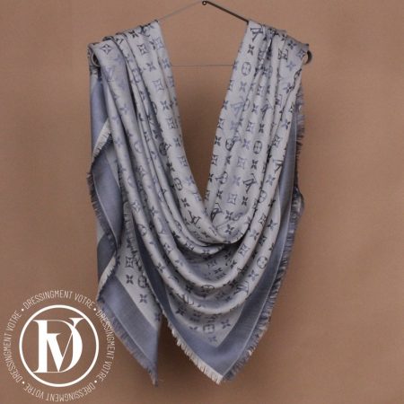Châle monogram denim bleu clair - Louis Vuitton Dressingment Votre