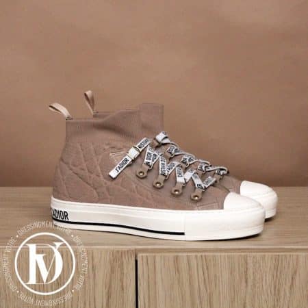 Sneakers Walk'N'Dior en maille technique nude p.37 - Dior Dressingment Votre