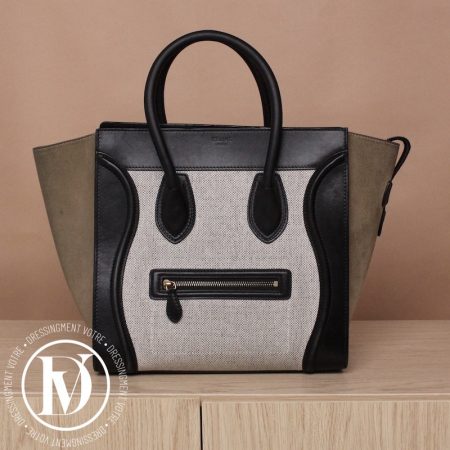 Sac mini luggage tri-matières tricolore - Céline Dressingment Votre