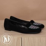 Mocassins en daim noir et sequin p.39,5 - Dior Dressingment Votre