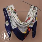 Carré 90 Neige d'Antan en soie - Hermès Dressingment Votre