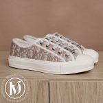 Sneakers Walk'n'Dior en coton brodé nude p.37 - Dior Dressingment Votre