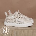Sneakers basses Lauren en dentelle ivoire p.39 - Chloé Dressingment Votre