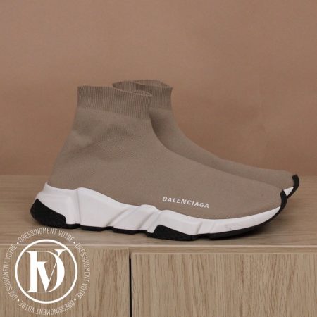 Sneakers Speed en maille recyclée beige p.41 - Balanciaga Dressingment Votre