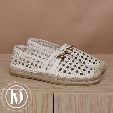 Espadrilles en cuir beige p.42,5 - Gucci Dressingment Votre