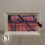 Plateau en bois naturel à motif - Hermès Dressingment Votre