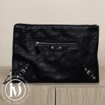 Pochette City en cuir grainé noir - Balenciaga Dressingment Votre